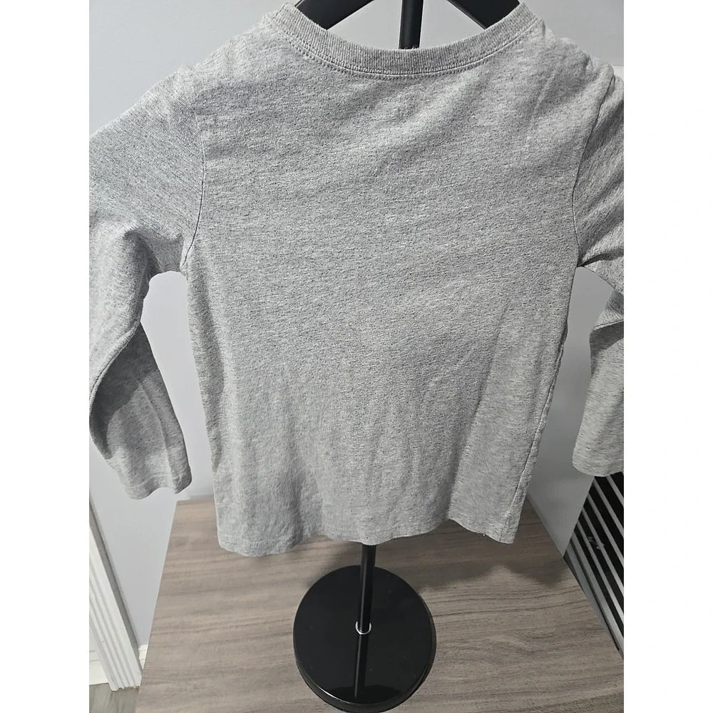 OSH KOSH ORGINAL KIDS SCARY COOL LONG SLEEVE SHIRT GREY SIZE 6/6A